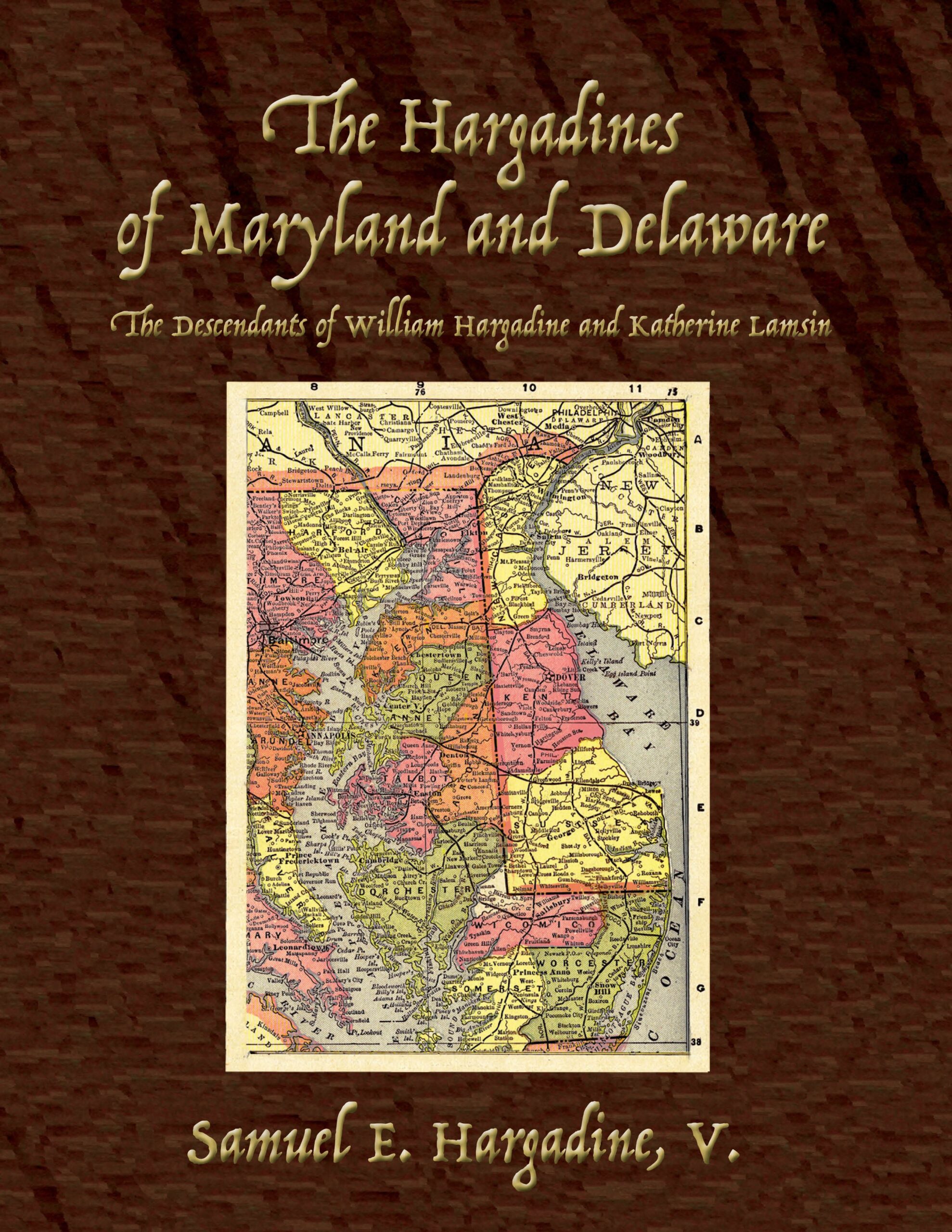 Book cover with vintage map design