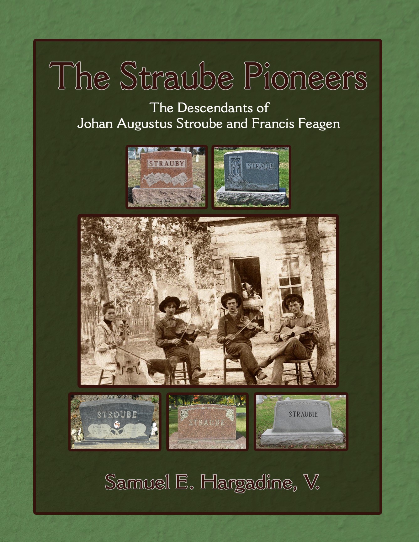 Book cover featuring vintage family photos