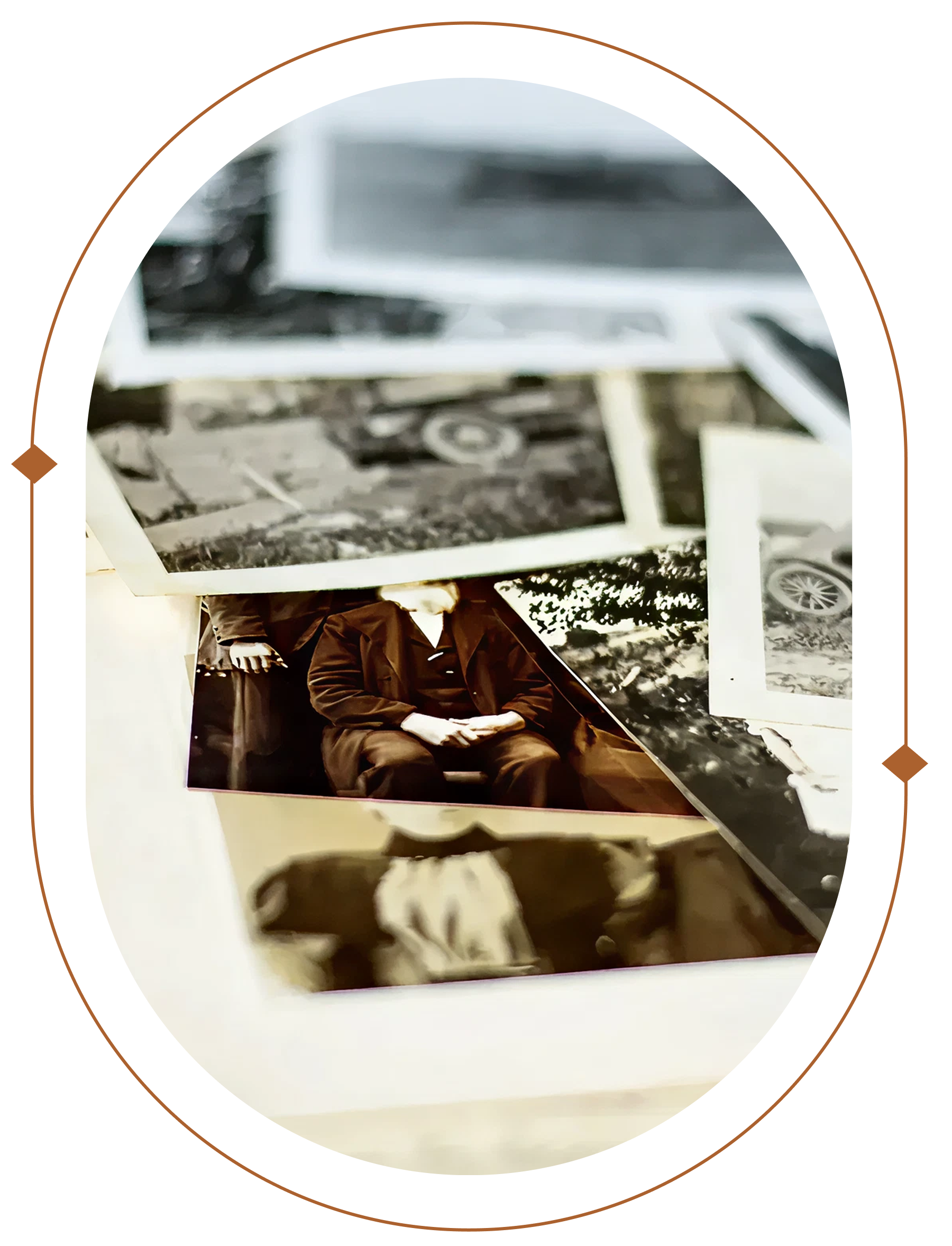 Vintage black and white photographs